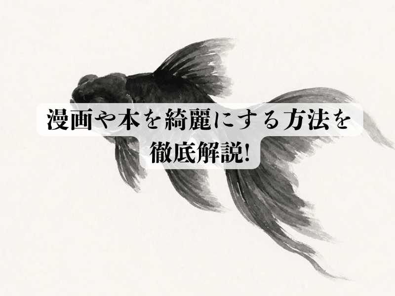 漫画や本を綺麗にする方法を徹底解説!美しい状態で保管するコツ!